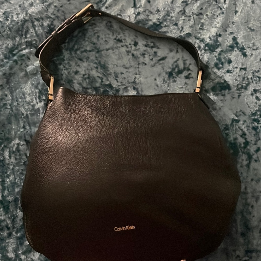Beautiful taken care of black leather Calvin Klein purse